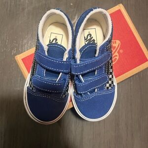 Blue checker vans